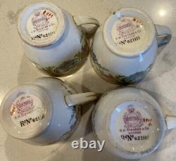 Minton Japonica Demitasse Cups & Saucers Set of 4 R. H. Stearns