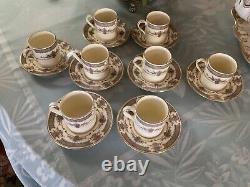 Minton Persian Rose 8 Demitasse Cups & Saucers, Never Used Mint Condition