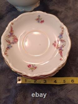 Mitterriech Bavaria U. S. Zone Made in Germany demitasse cups saucers Tea Pot