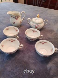 Mitterriech Bavaria U. S. Zone Made in Germany demitasse cups saucers Tea Pot