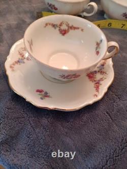 Mitterriech Bavaria U. S. Zone Made in Germany demitasse cups saucers Tea Pot