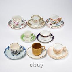 Mixed Lot Antique Vtg German English Japanese French Demitasse Small Cup Saucers