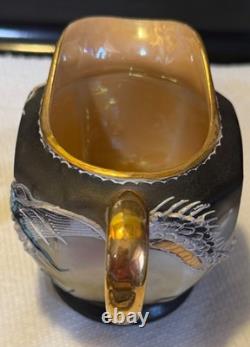 Moriyama Mori-Machi Japan Dragonware Demitasse Cups Saucers Sugar Creamer