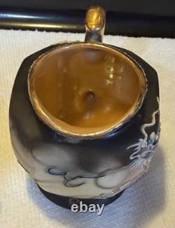 Moriyama Mori-Machi Japan Dragonware Demitasse Cups Saucers Sugar Creamer