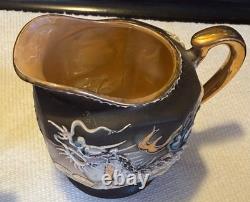 Moriyama Mori-Machi Japan Dragonware Demitasse Cups Saucers Sugar Creamer