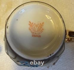 Moriyama Mori-Machi Japan Dragonware Demitasse Cups Saucers Sugar Creamer