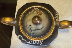 Moriyama Mori-Machi Japan Dragonware Demitasse Cups Saucers Sugar Creamer