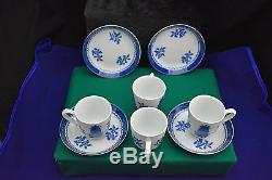 Mottahedeh Historic Charleston Foundation Demitasse Cups & Saucers, 4 Sets