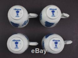 Mottahedeh Historic Charleston Foundation Demitasse Cups & Saucers, 4 Sets