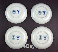 Mottahedeh Historic Charleston Foundation Demitasse Cups & Saucers, 4 Sets