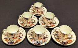 NEW 12 Pcs. Coalport Hong Kong OLD STAMP Demitasse Set of 6 Cups & Saucers NICE