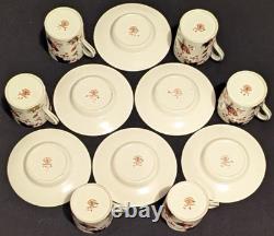 NEW 12 Pcs. Coalport Hong Kong OLD STAMP Demitasse Set of 6 Cups & Saucers NICE