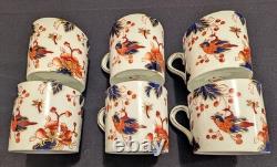 NEW 12 Pcs. Coalport Hong Kong OLD STAMP Demitasse Set of 6 Cups & Saucers NICE