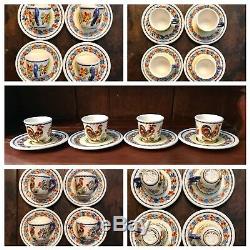 NEW $625 Quimper Le Coq Tea Set 1991 France Coffee Pot Cup Saucer Demitasse