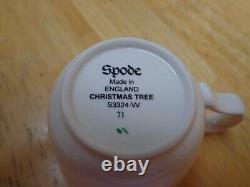 NEW Spode Christmas Tree Demitasse Espresso S3324 Set of 6 Made in England