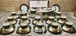 NORITAKE Fitzgerald 4712 Demitasse/Expresso Cups, Saucers & Tea Hostess Set WOW