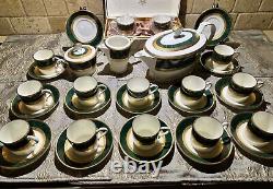 NORITAKE Fitzgerald 4712 Demitasse/Expresso Cups, Saucers & Tea Hostess Set WOW