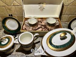 NORITAKE Fitzgerald 4712 Demitasse/Expresso Cups, Saucers & Tea Hostess Set WOW