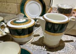 NORITAKE Fitzgerald 4712 Demitasse/Expresso Cups, Saucers & Tea Hostess Set WOW