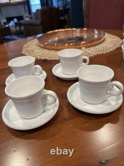 Nancy Calhoun Coronado White Demitasse Cups And Saucers