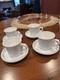 Nancy Calhoun Coronado White Demitasse Cups And Saucers