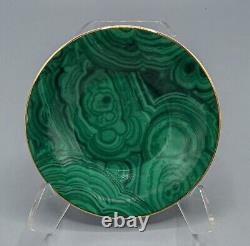 Neiman Marcus Malachite Demitasse Cup & Saucers Set of 8 FREE USA SHIPPING