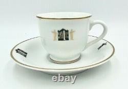 New Iconic The 21 Club New York NYC Demitasse Tea Coffee Cup & Saucer Gift