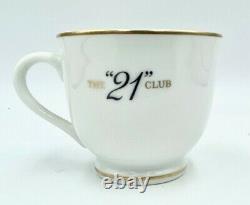 New Iconic The 21 Club New York NYC Demitasse Tea Coffee Cup & Saucer Gift