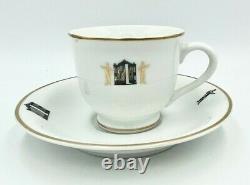 New Iconic The 21 Club New York NYC Demitasse Tea Coffee Cup & Saucer Gift