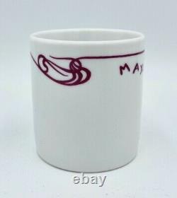 New Pair Maxim's De Paris Restaurant Demitasse Espresso Coffee Cup & Saucer