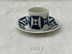 New Sargadelos Paxarica Demitasse Set Of 6 Cups & Saucers And Creamer (14 pcs)