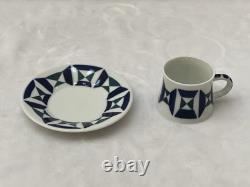New Sargadelos Paxarica Demitasse Set Of 6 Cups & Saucers And Creamer (14 pcs)