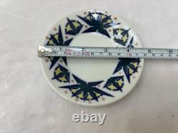 New Sargadelos Set Of 6 (12 pcs) Toxo Pattern Demitasse Cups & Saucers