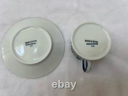 New Sargadelos Set Of 6 (12 pcs) Toxo Pattern Demitasse Cups & Saucers