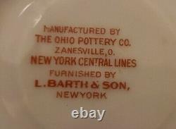 New York Central Lines Vanderbilt Demitasse Cup & Saucer by L Barth & Sons