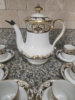 Noritake 20056 Coffee Pot and 6 demitasse with saucers