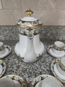 Noritake 20056 Coffee Pot and 6 demitasse with saucers