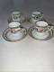 Noritake 37532 Gold/ivory Demitasse Cup & Saucer Set Of 4 Beautiful Condition