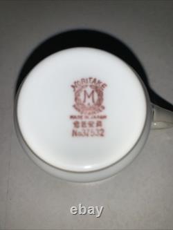 Noritake 37532 Gold/Ivory Demitasse Cup & Saucer Set Of 4 BEAUTIFUL CONDITION