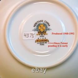 Noritake 6 Demitasse Cups & Saucers Japan 1960-1992 Richmond 6124 Gold Encrusted