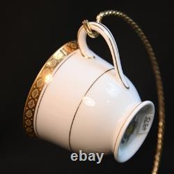 Noritake 6 Demitasse Cups & Saucers Japan 1960-1992 Richmond 6124 Gold Encrusted