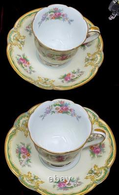 Noritake Albany 12 pc Demitasse Espresso Cup & Saucer Set 1912