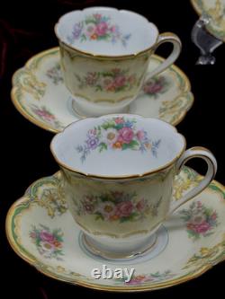 Noritake Albany 12 pc Demitasse Espresso Cup & Saucer Set 1912