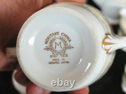 Noritake Augustan Coffee Set with Demitasse Cups & Saucers Creamer & Sugar Bowl