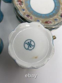 Noritake Hand Painted Demitasse Cups and Saucers, Japan