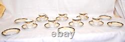 Noritake Valiere #95632 China Demitasse Sets 7 Cups 12 Saucers Vintage T1803