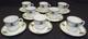 O. P. Co Syracuse Rosemont 8 Demitasse Cups And Matching Saucers Art Deco