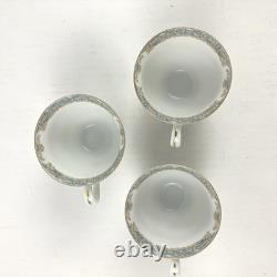 Old Noritake Demitasse Cup & Saucer set of 6 with 4 extra plates Flower