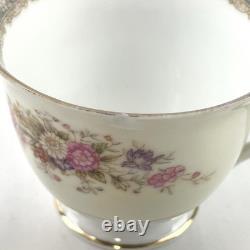 Old Noritake Demitasse Cup & Saucer set of 6 with 4 extra plates Flower