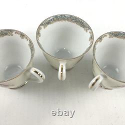 Old Noritake Demitasse Cup & Saucer set of 6 with 4 extra plates Flower